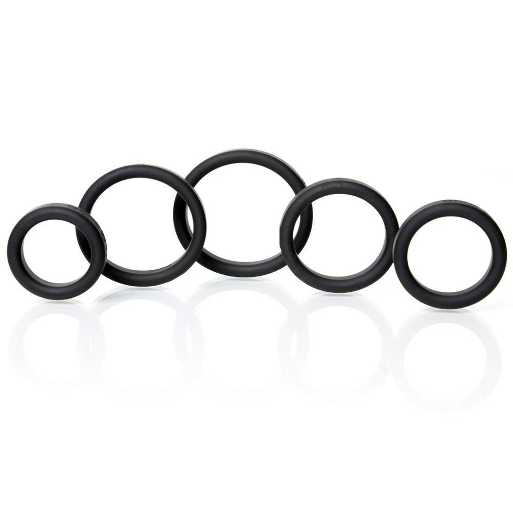 Boneyard Silicone Ring 5 Pcs Kit Black - C1RB2B