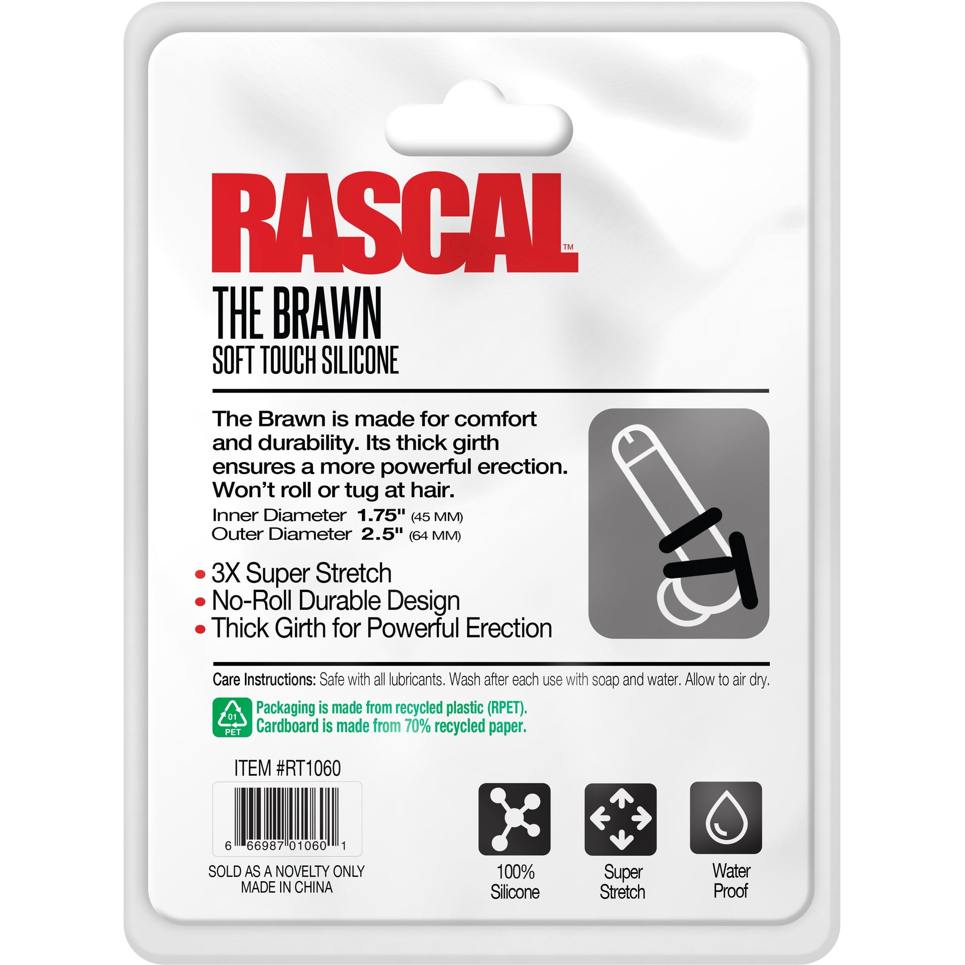 The Brawn Cockring Black - C1RB2B