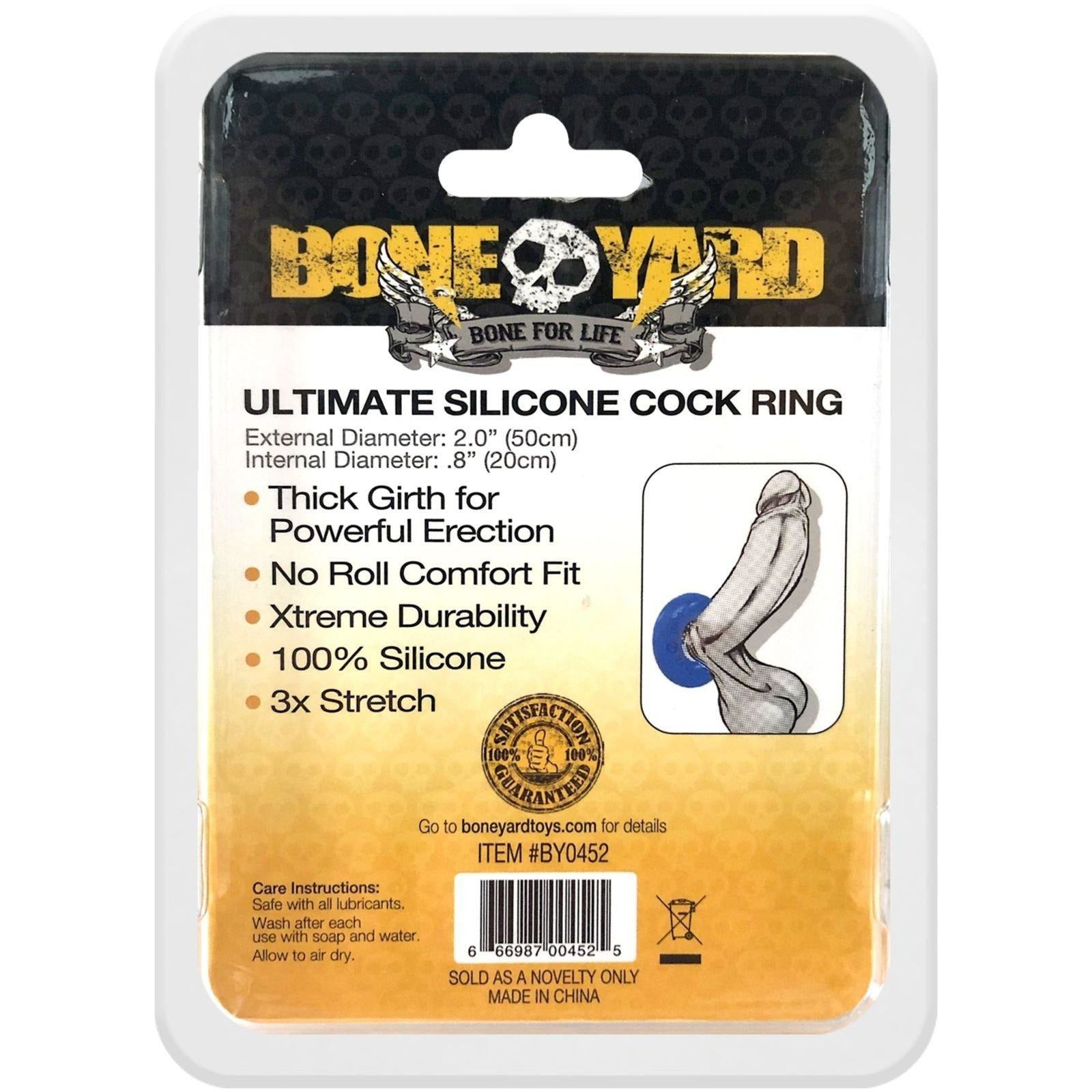 Ultimate Silicone Cock Ring Blue - C1RB2B