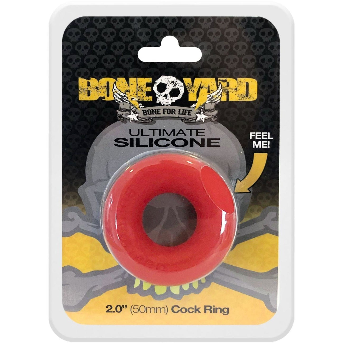 Ultimate Silicone Cock Ring Red - C1RB2B