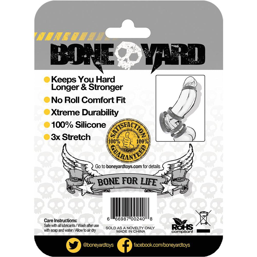 Boneyard Silicone Ring 40mm Black - C1RB2B