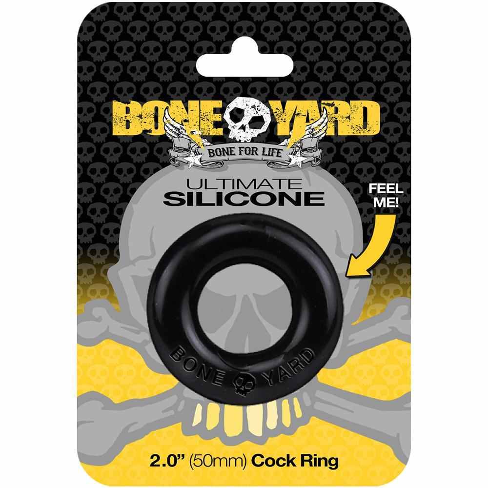 Ultimate Silicone Cock Ring Black - C1RB2B